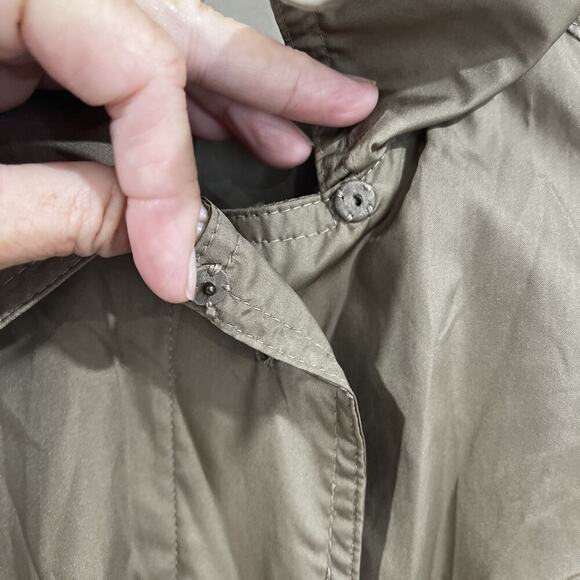 Vintage Rain Cheetahs Trench Coat Light Weight Brown Size 6 S/M Pockets Rain - Picture 6 of 11